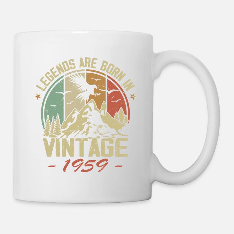 Die Legenden wurden 1959 geboren - 65-jähriges Jubiläum - Tasse - Weiß
