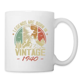 The legends were born in 1940 - 84th birthday - Mug - white - Right