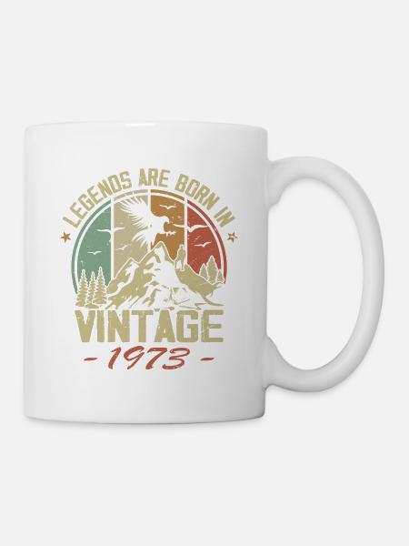 Les Légendes Sont Nées En 1973 - 51e Anniversaire - Mug blanc - blanc