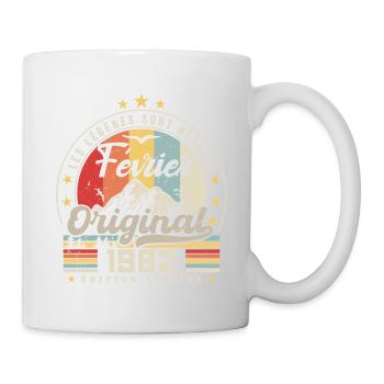 Février 1982 Cadeau 42e Anniversaire Février 1982 - Mug blanc - blanc - Droite