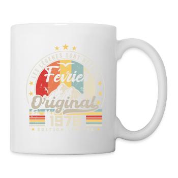 Février 1978 Cadeau 46e Anniversaire Février 1978 - Mug blanc - blanc - Droite