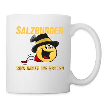 Salzburger sind immer die Ersten - Tasse - Weiß - Rechts