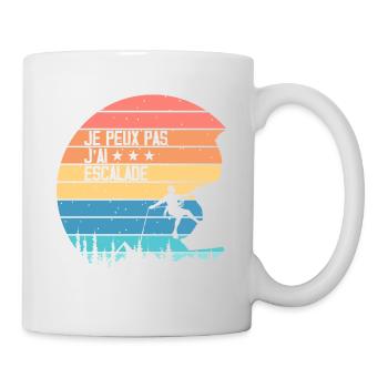 I can't I climbed - Mug - white - Right
