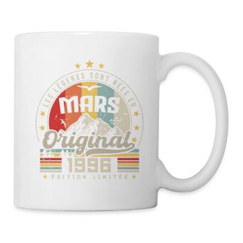 Vintage Mars 1996 Cadeau D'anniversaire 28 Ans - Mug blanc - blanc - Droite