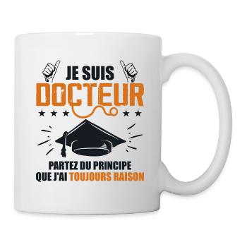 Doctor Funny Gift Phd - I Am Doctor - Mug - white - Right