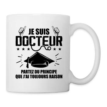 Doctor Funny Gift Phd - I Am Doctor - Mug - white - Right