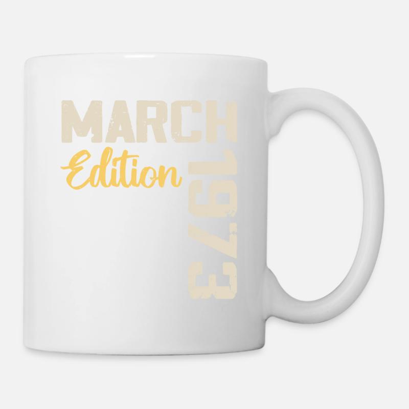März 1973 Geburtstagsgeschenk März 1973 - Tasse - Weiß