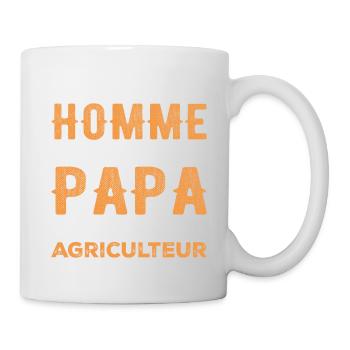 A Real Man Is Just a Dad and a Farmer - Mug - white - Right