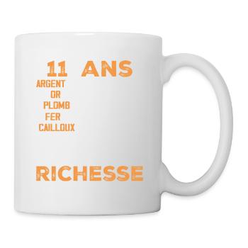 11 Year Old Birthday Gift Funny 11 Year Old Gift - Mug - white - Right