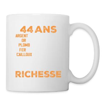 44 Years Old Funny Birthday Gift 44 Years Old Gift - Mug - white - Right