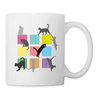 Cat Home2 - Bo-Grafik - Tasse - Weiß - Rechts