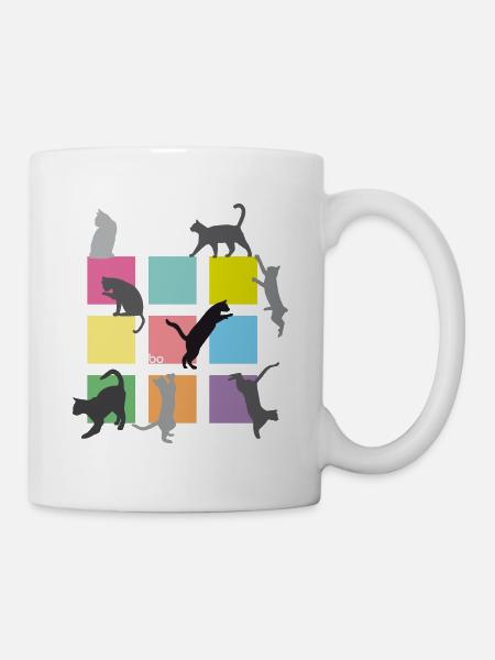 Cat Home2 - Bo-Grafik - Tasse - Weiß