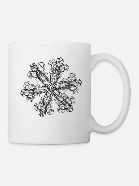 snowflake 3 black - Tasse - Weiß