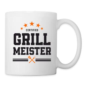Ein cooles Design für den Grillprofi - Tasse - Weiß - Rechts