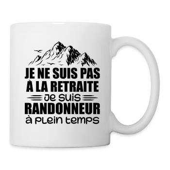 Hiking Gift Retreat Full-time hiker - Mug - white - Right