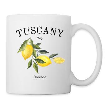 Toskana - Italien - Urlaub - Zitrone - Italia - Tasse - Weiß - Rechts
