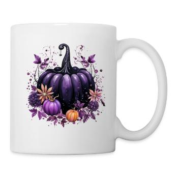 Magic Halloween Pumpkin Watercolor Design - Mug - white - Right