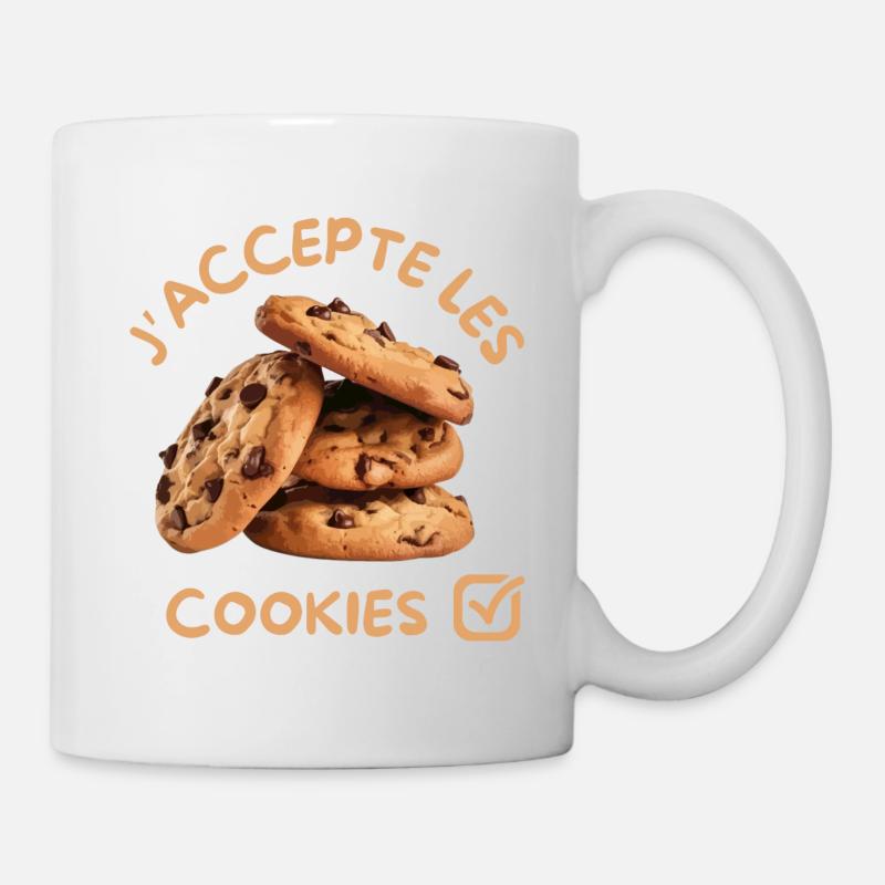 Cookies humour gourmand - Mug blanc - blanc