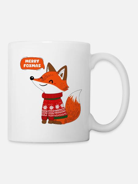 Le renard et l’hiver - Mug blanc - blanc