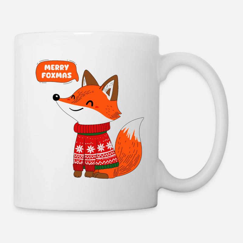 Le renard et l’hiver - Mug blanc - blanc