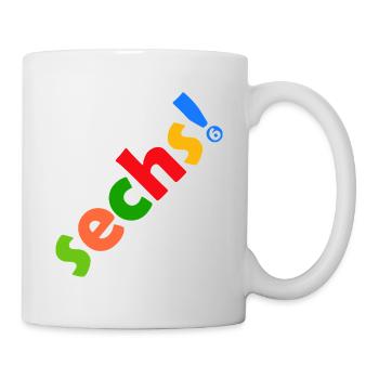 SECHS 6 JAHRE 6. GEBURTSTAG - Tasse - Weiß - Rechts