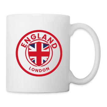 England Shield Londons Emblem - Tasse - Weiß - Rechts
