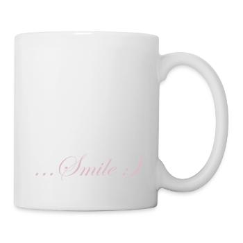 Lettrage de sourire - Mug blanc - blanc - Droite