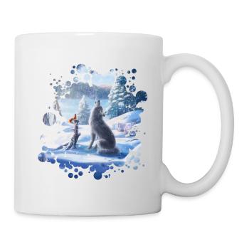 Freunde (Winterzauber) - Tasse - Weiß - Rechts