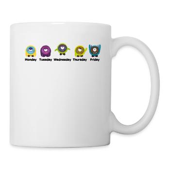 Days of the week Monster - Mug - white - Right