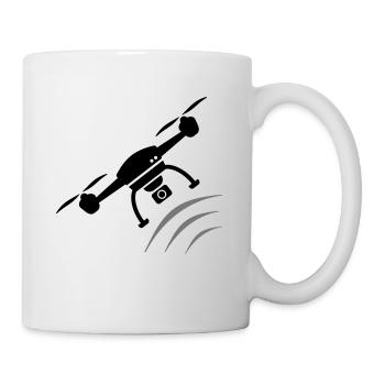 Drohne Geschenk für Piloten und Fans von Drohnen - Tasse - Weiß - Rechts