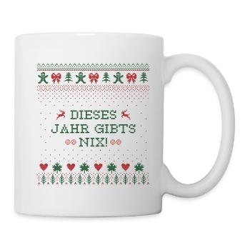 WEIHNACHTEN, DIESES JAHR GIBT'S NIX! - Tasse - Weiß - Rechts