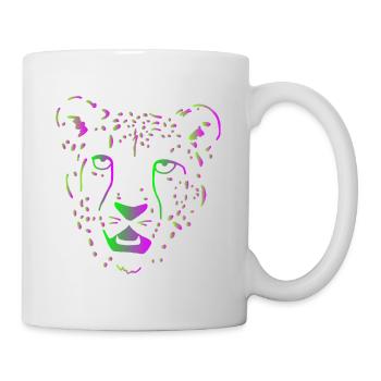 Gepard Raubkatze Afrika - Tasse - Weiß - Rechts