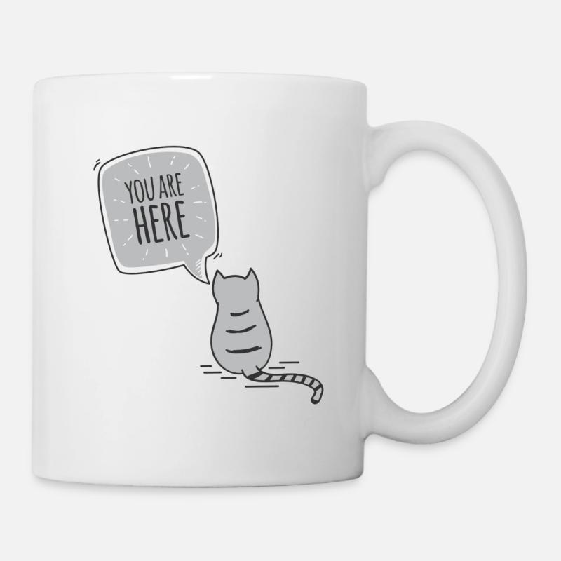Chat - Mug blanc - blanc