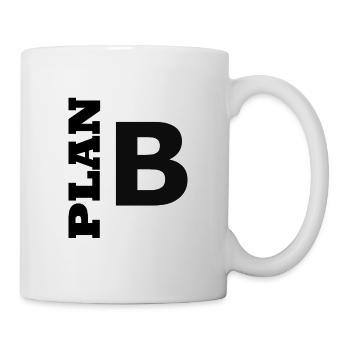 Plan B / Super als Geschenkidee - Tasse - Weiß - Rechts