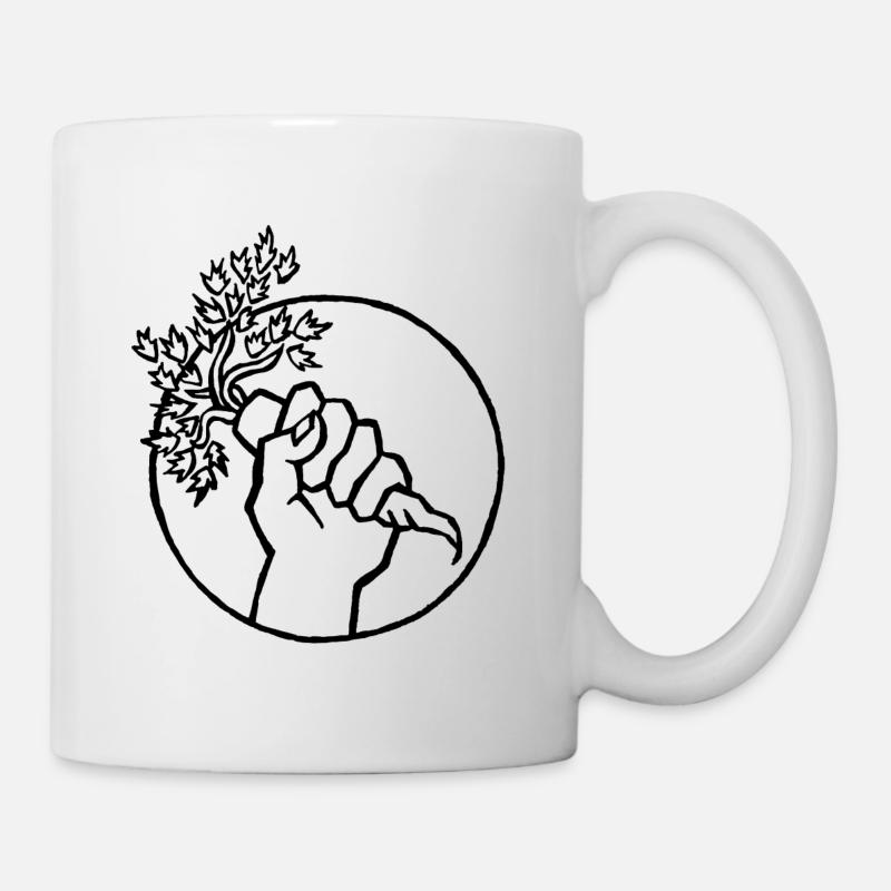 Karotte - Tasse - Weiß