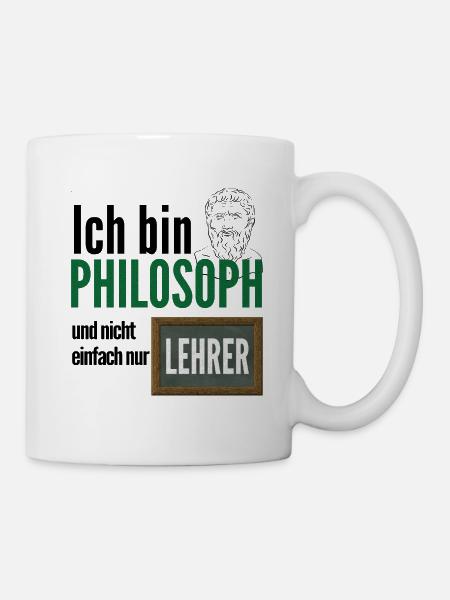 LEHRER PHILOSOPH / Geschenkidee - Tasse - Weiß