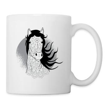 Traum Pferd - Tasse - Weiß - Rechts