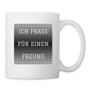 Je demande à un ami en disant flirter embarrassant - Mug blanc - blanc - Droite