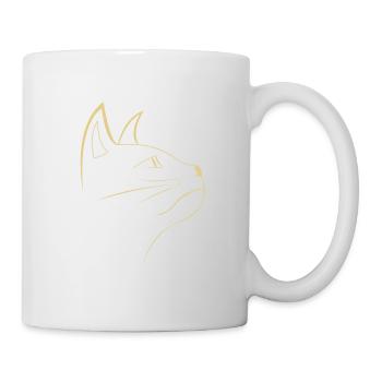 Cat face animal gift - Mug - white - Right