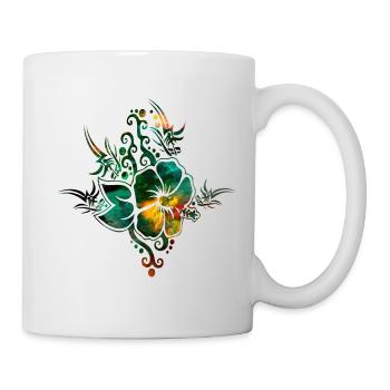 Hawaii Hibiscus Tribal - Mug - white - Right