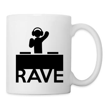 Rave On - Tasse - Weiß - Rechts