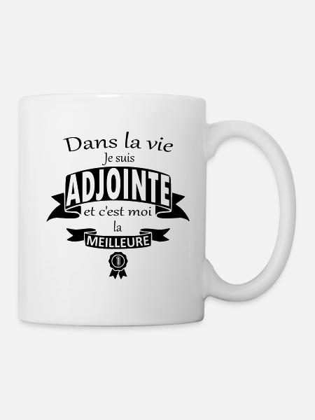 ADJOINTE MEILLEURE - Mug blanc - blanc