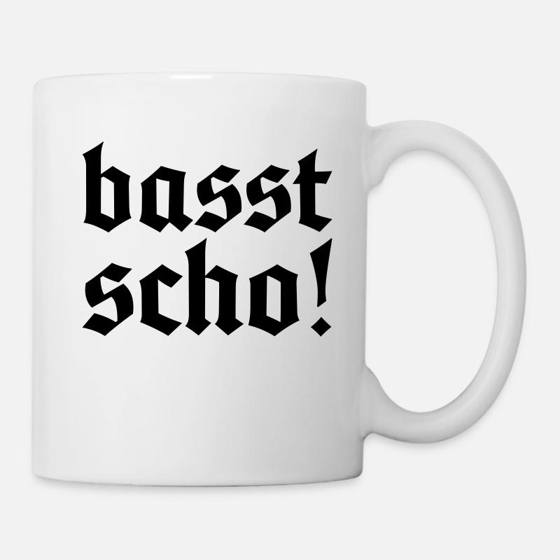 basst scho! Allgäu Design - passt schon - Tasse - Weiß
