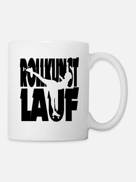 Rollkunstlauf Schnitt 1 - Tasse - Weiß