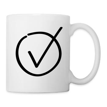 hook symbol icon - Mug - white - Right