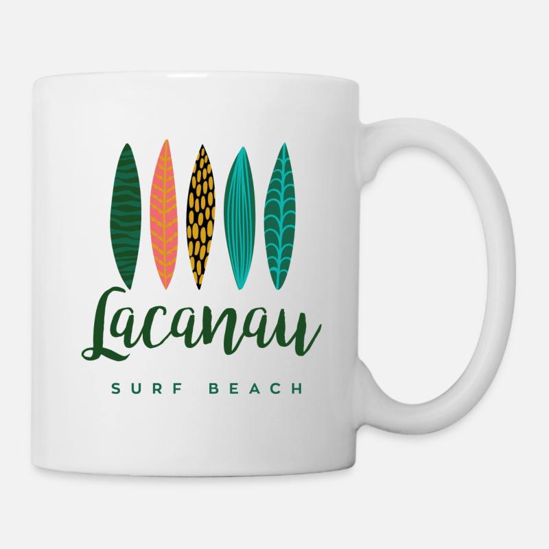 Lacanau surf beach - Mug - white