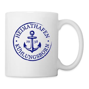 Heimathafen Kühlungsborn 1938 Andenken Geschenk - Tasse - Weiß - Rechts