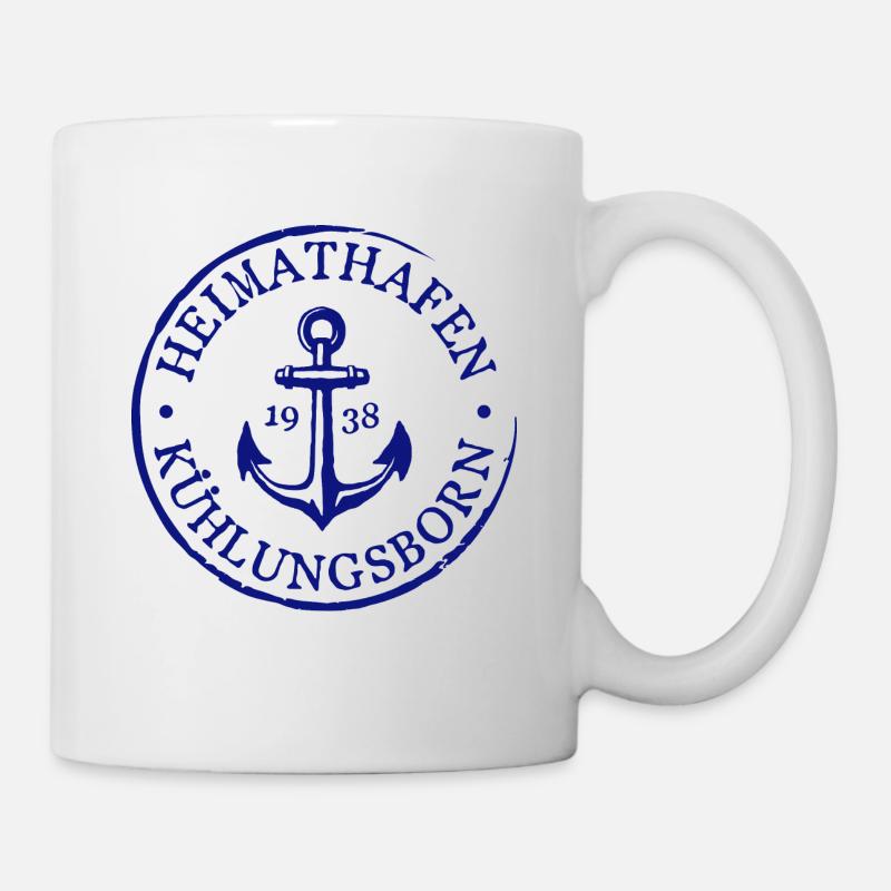 Heimathafen Kühlungsborn 1938 Andenken Geschenk - Tasse - Weiß