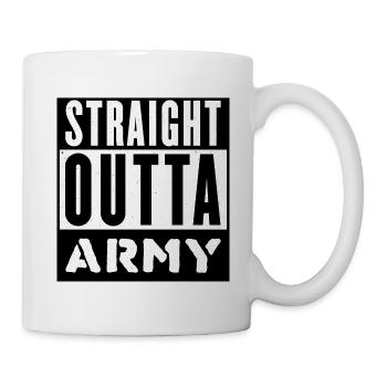 Straight Outta Army - Mug - white - Right