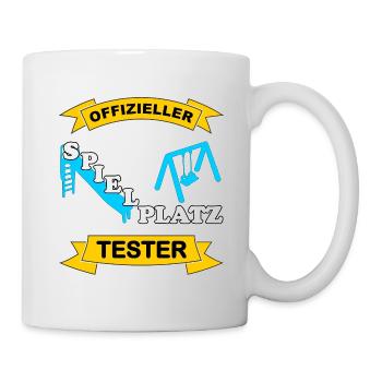 Spielplatz Tester - Tasse - Weiß - Rechts